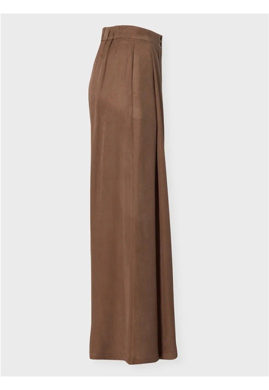 ZOYA PLEATED PANTS BROWN