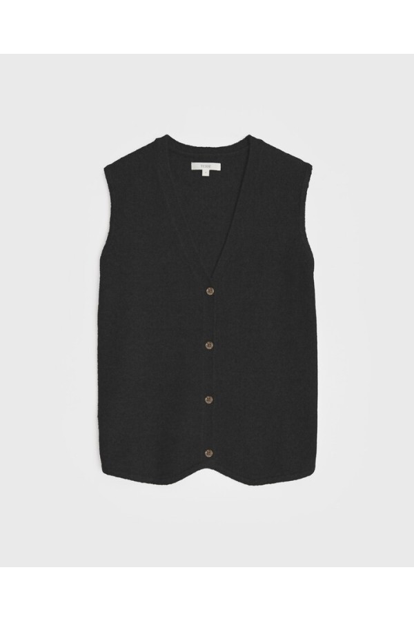 COTTON VEST BLACK