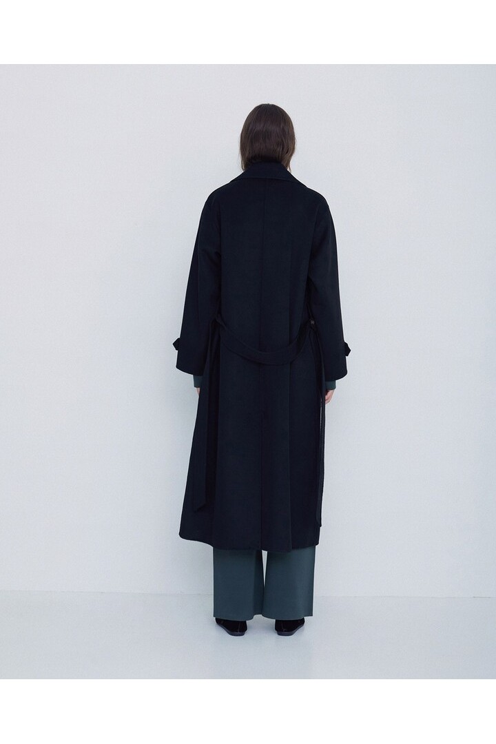 HANDMADE WOOL TRENCH COAT BLACK