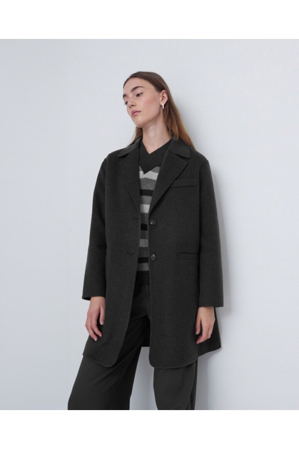 HANDMADE WOOL COAT BLACK