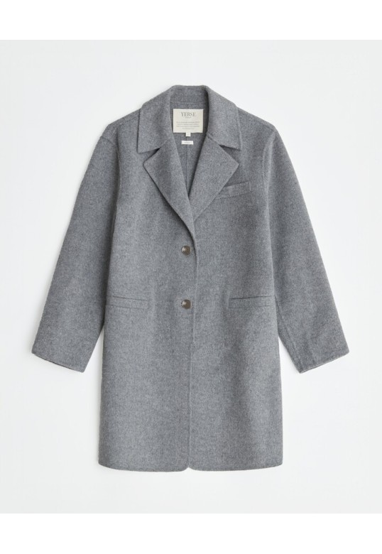 HANDMADE WOOL COAT GREY