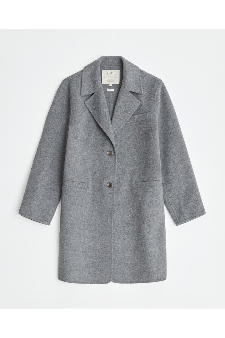 HANDMADE WOOL COAT GREY