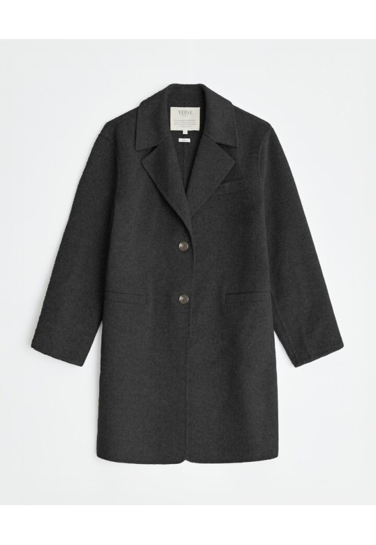 HANDMADE WOOL COAT BLACK