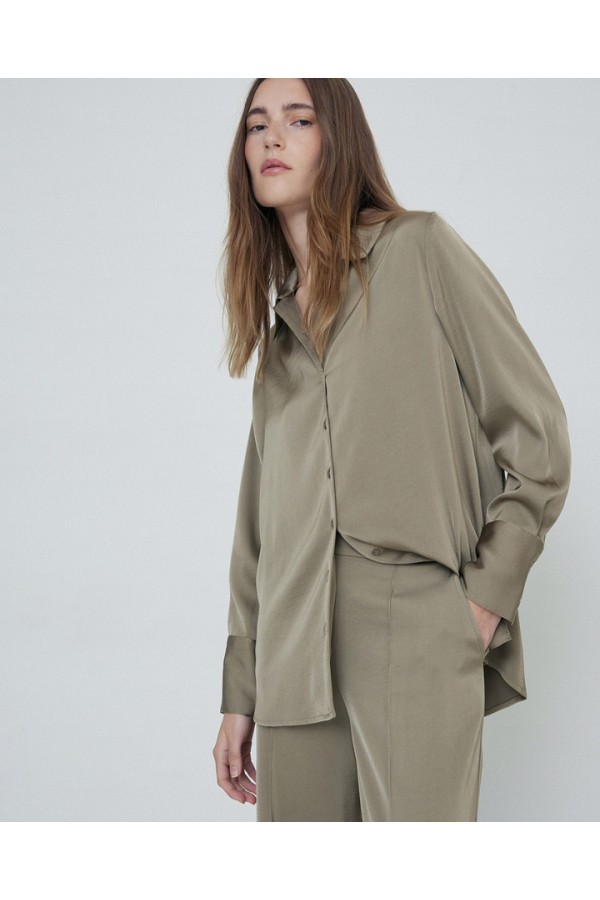 SATEEN SHIRT KHAKI