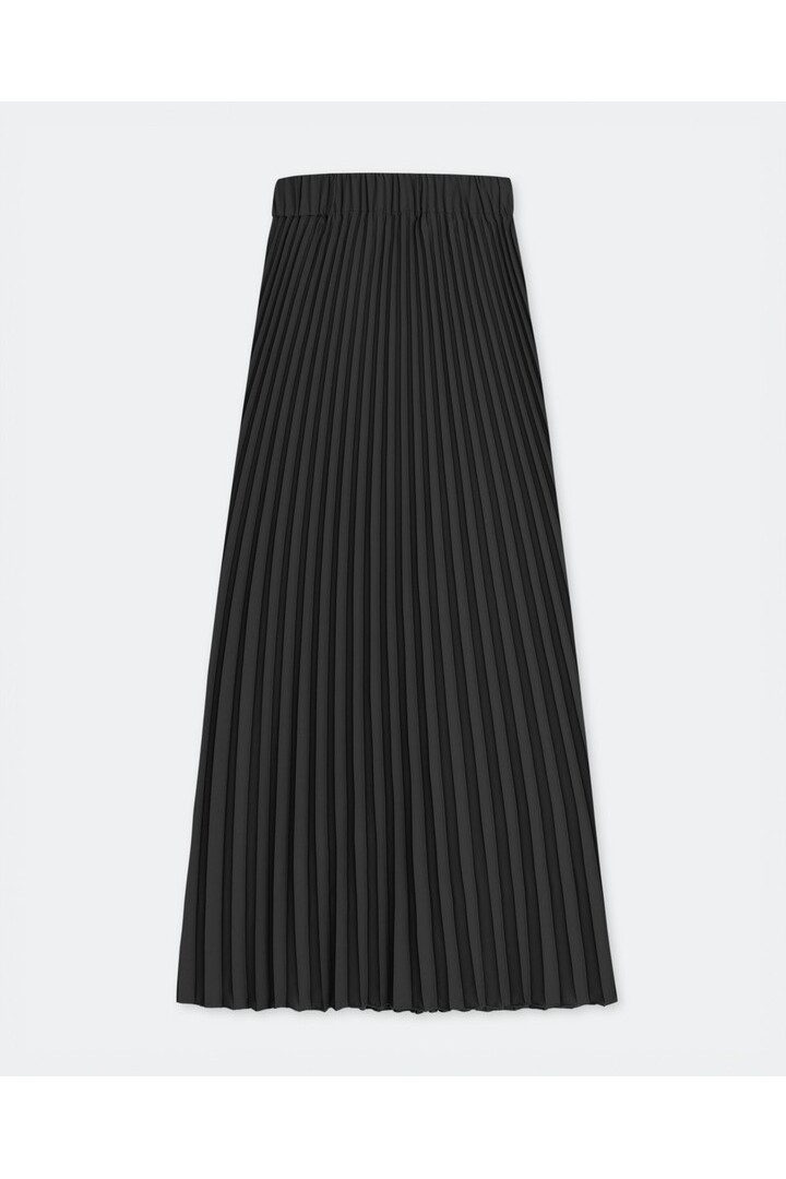 LONG PLEATED SKIRT BLACK