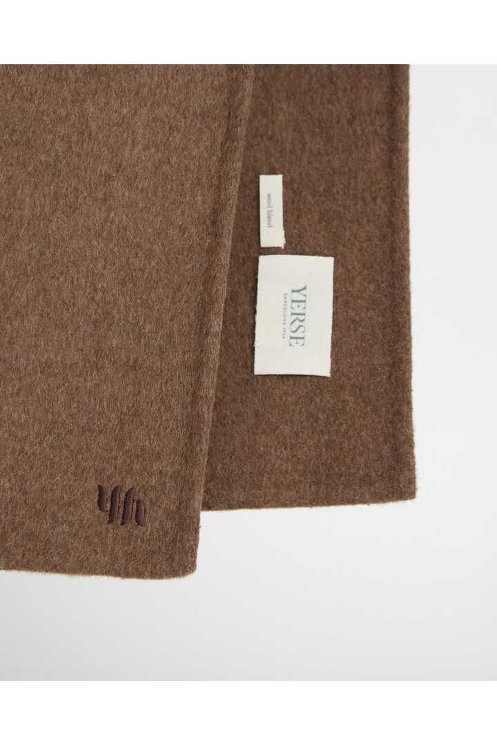 SOFT WOOL SCARF CHOCOLATE