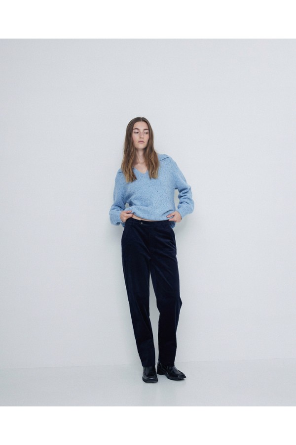CORDUROY SUIT TROUSERS NAVY