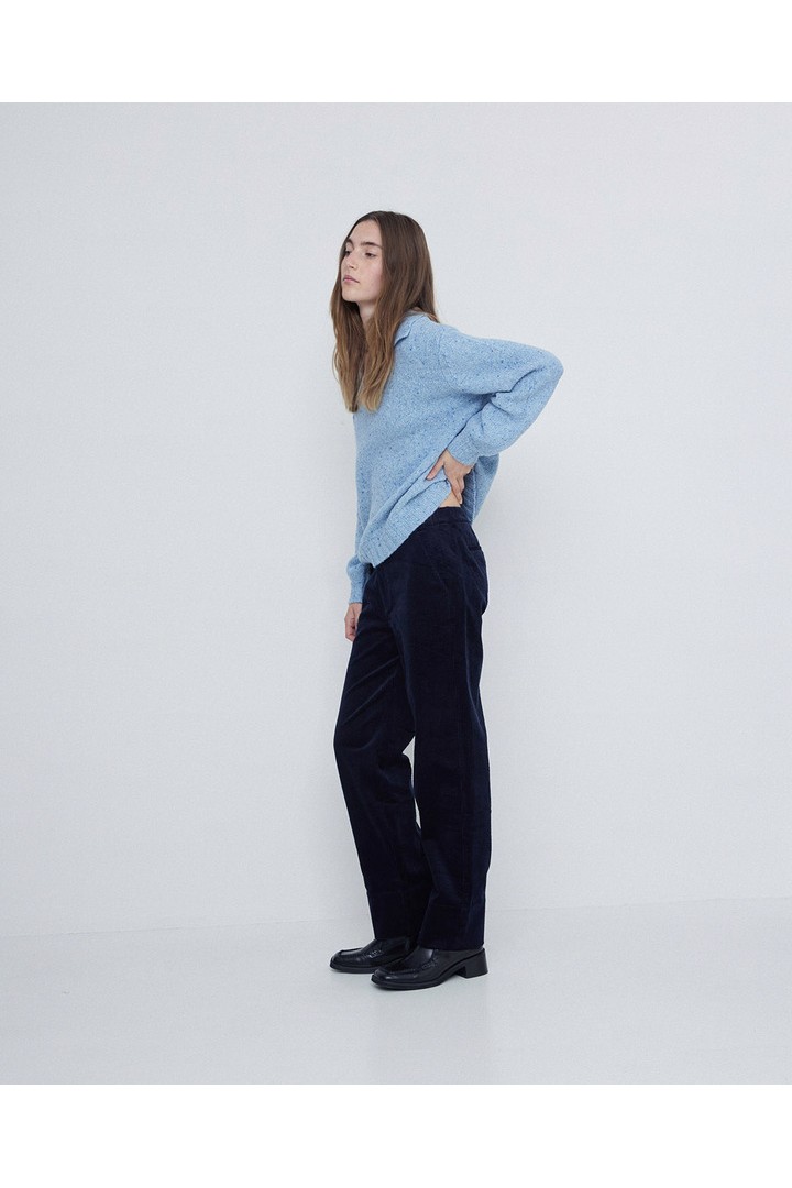 CORDUROY SUIT TROUSERS NAVY