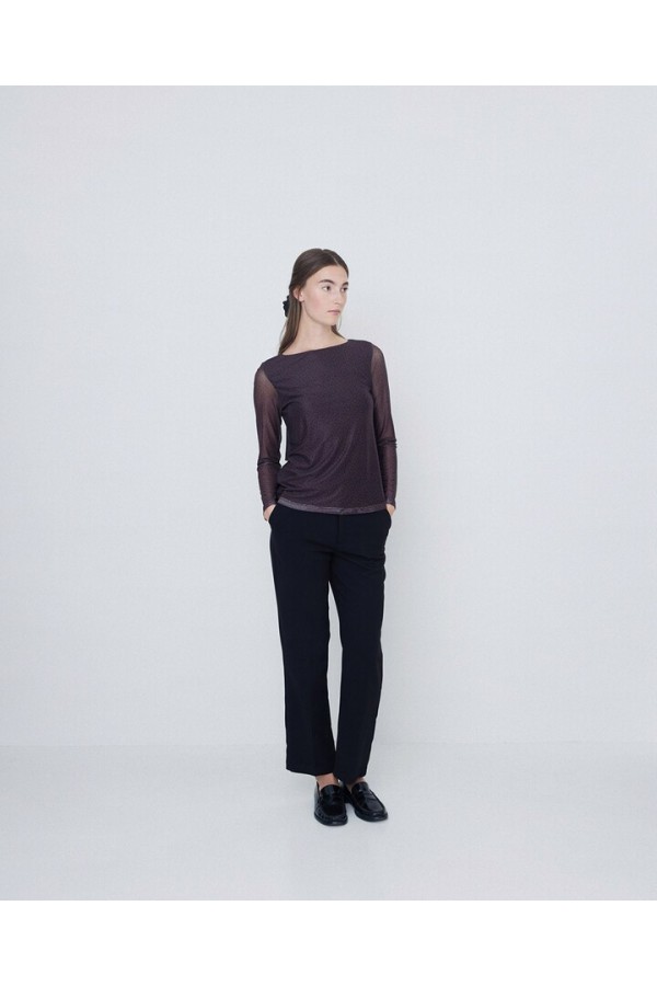 STRAIGHT SUIT TROUSERS BLACK