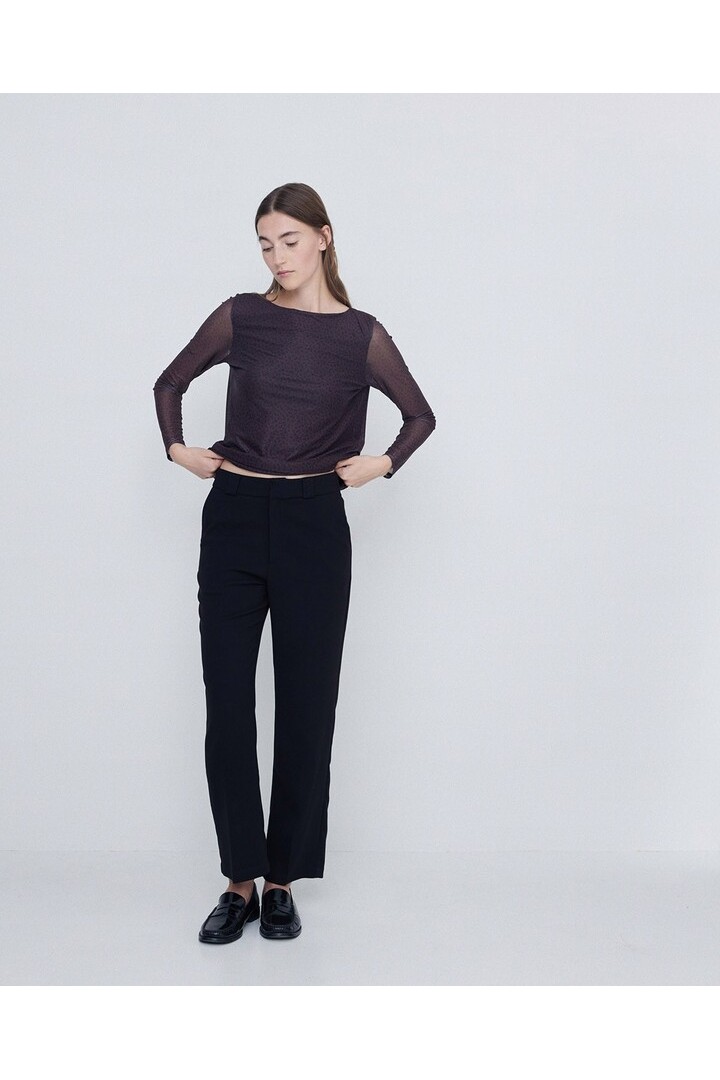 STRAIGHT SUIT TROUSERS BLACK