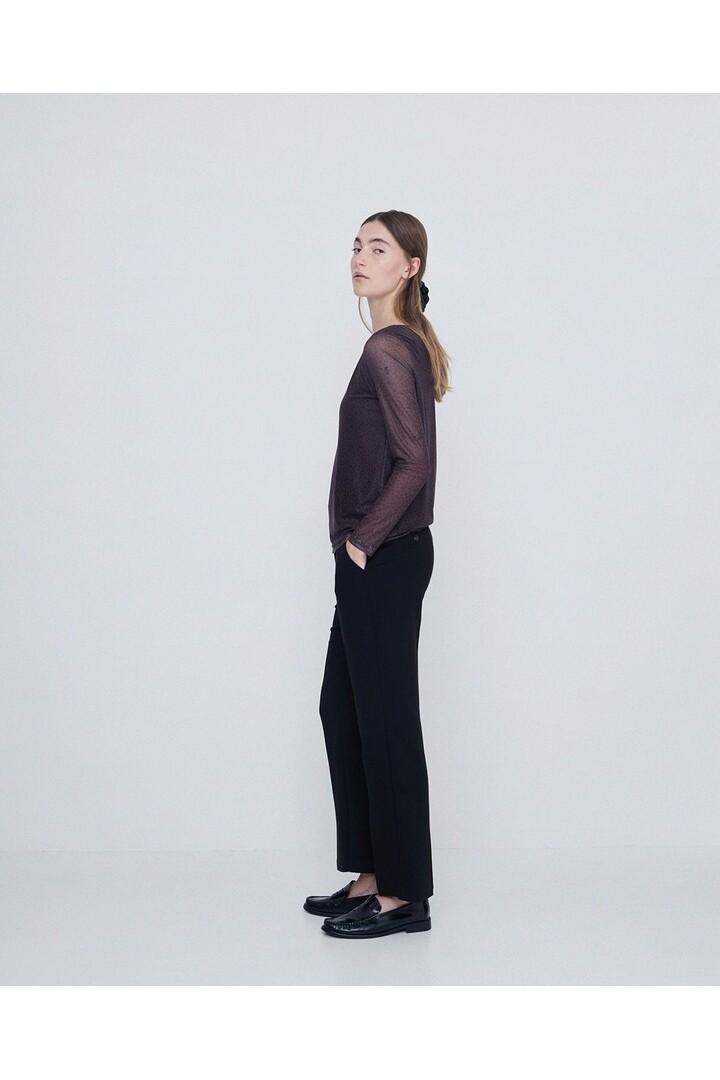 STRAIGHT SUIT TROUSERS BLACK
