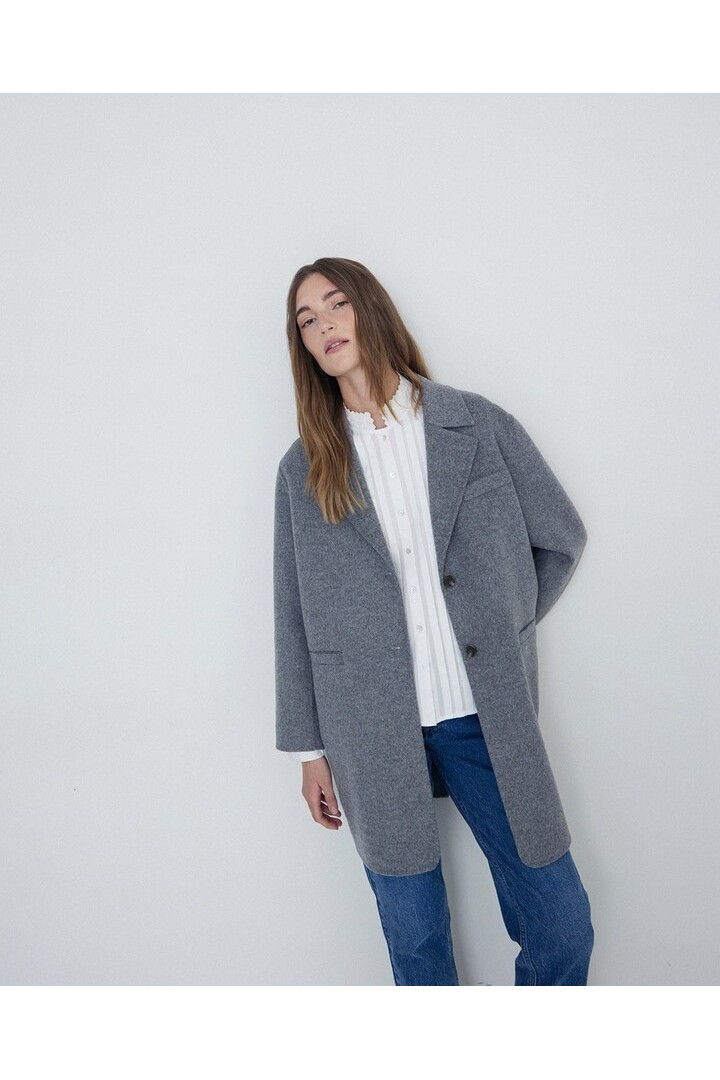 HANDMADE WOOL COAT GREY