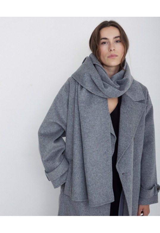 SOFT WOOL SCARF GREY