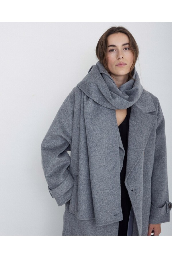 SOFT WOOL SCARF GREY