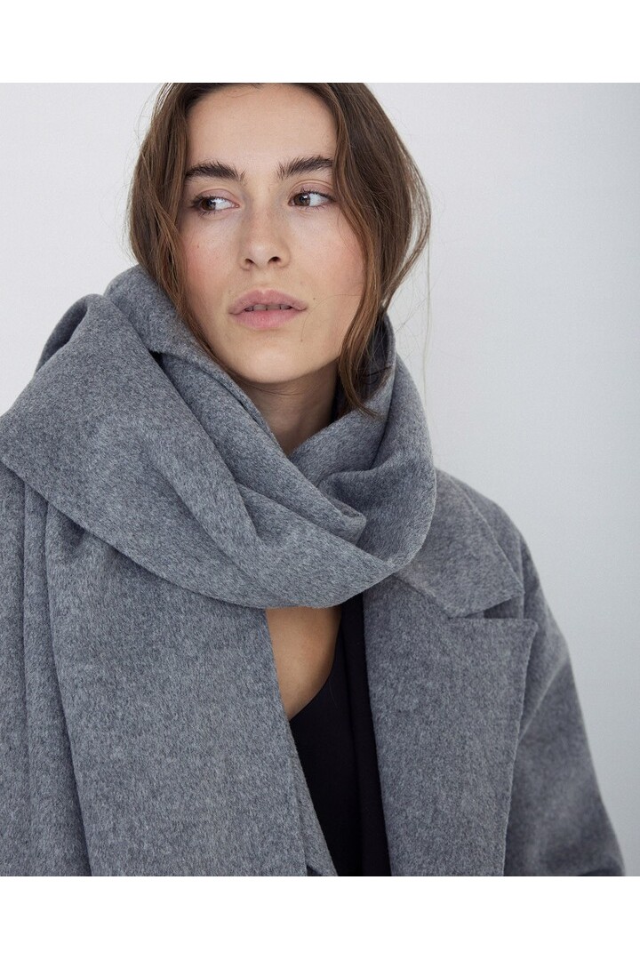 SOFT WOOL SCARF GREY