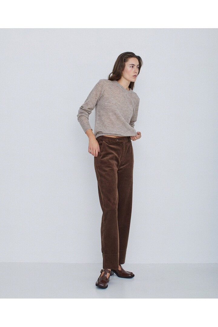 CORDUROY SUIT TROUSERS BROWN