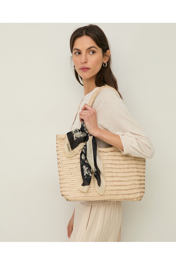 Knit cardigan with puffed sleeves Ecru