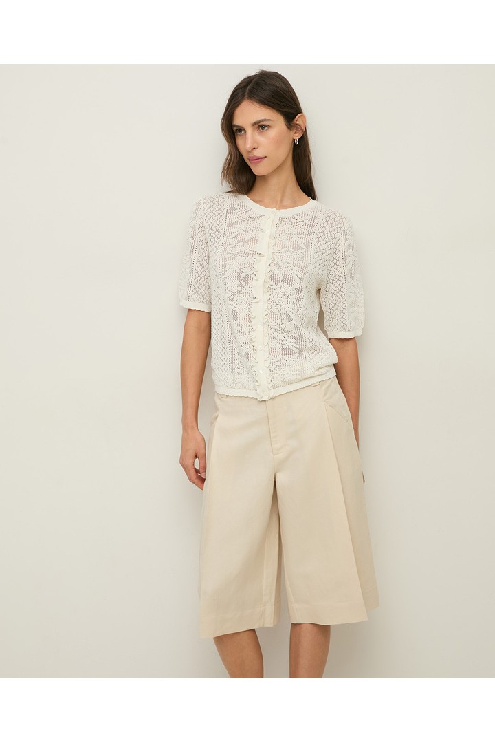 LYOCELL LINEN BERMUDA ECRU