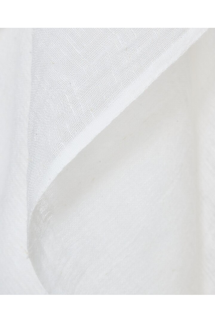 Cotton-linen blend foulard Ecru