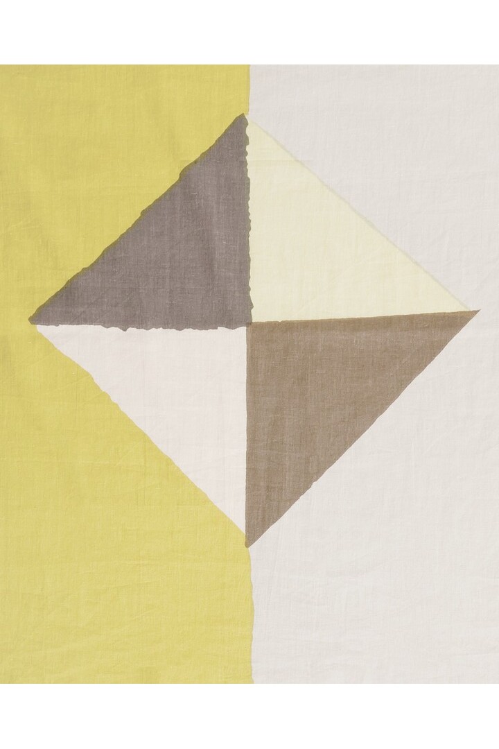 Print cotton foulard Green