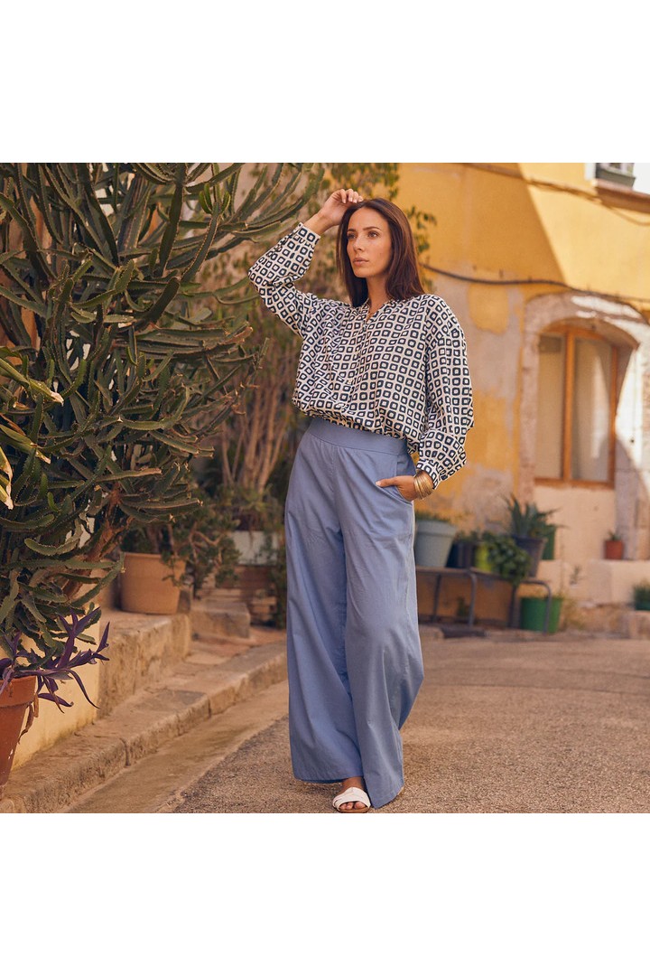 Plain Leana pants Blue
