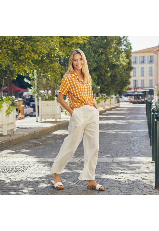 Plain Leana pants Ecru