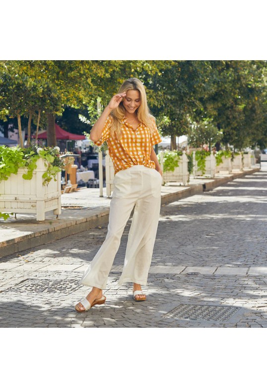 Plain Leana pants Ecru