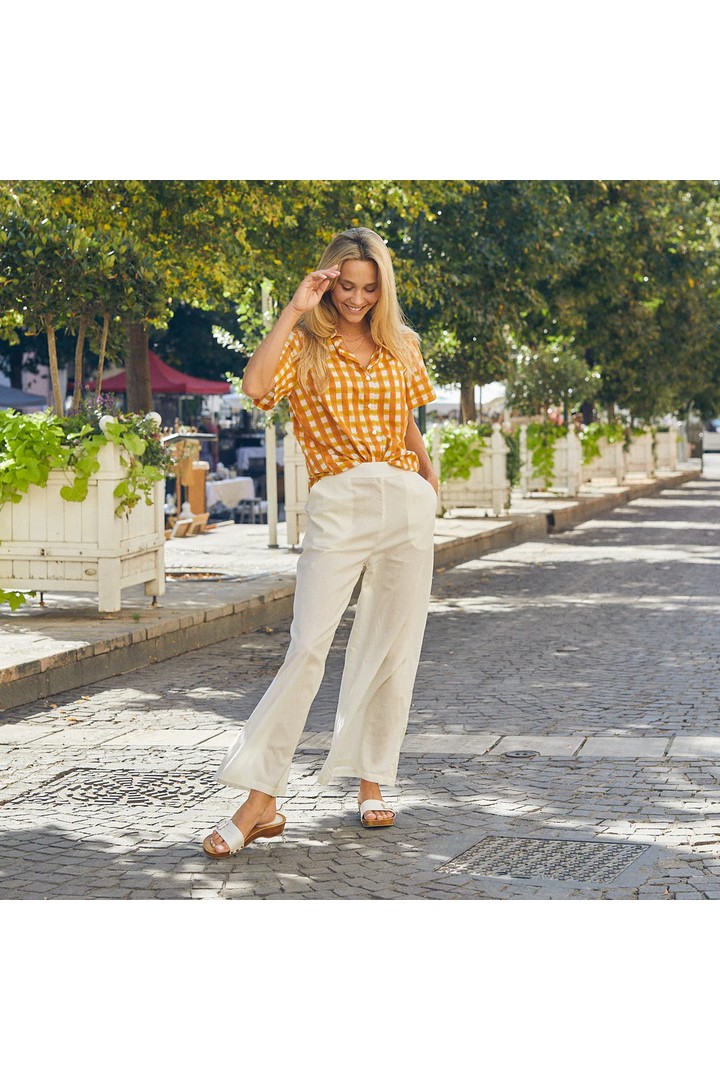 Plain Leana pants Ecru
