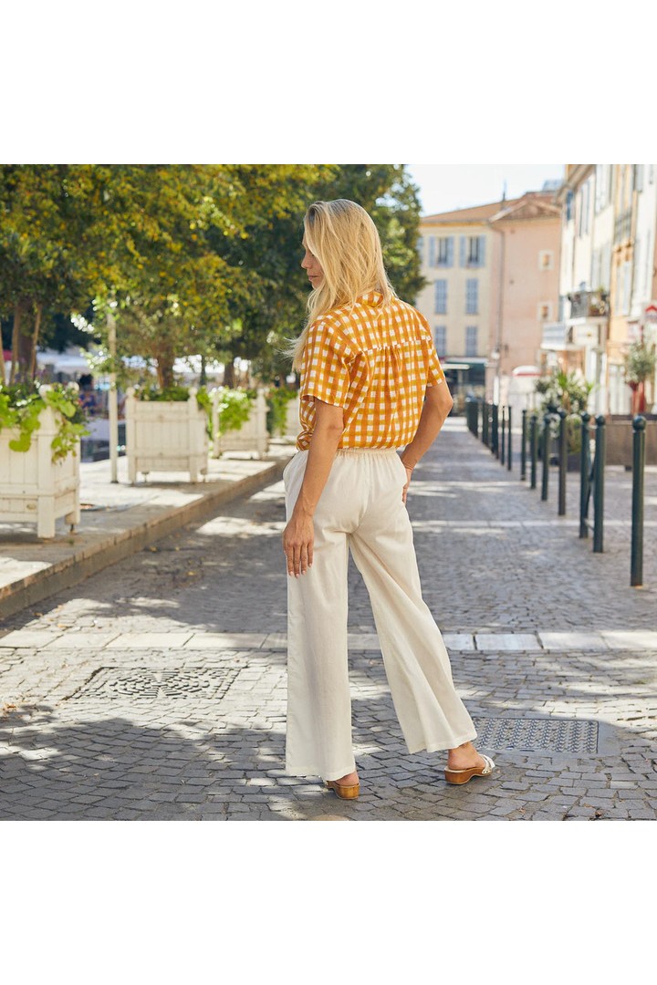 Plain Leana pants Ecru