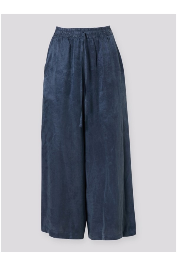 CROPPED PANTS BLUE