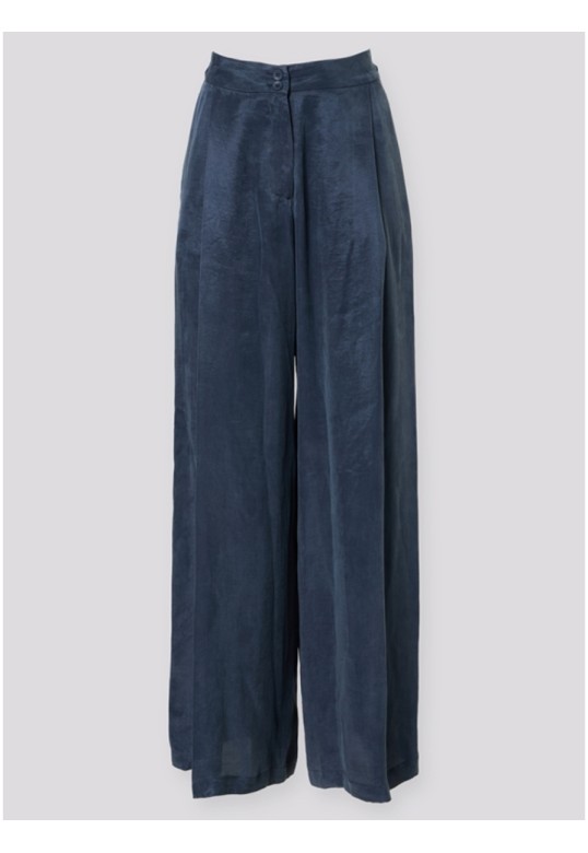 HIGH WAISTED PANTS BLUE