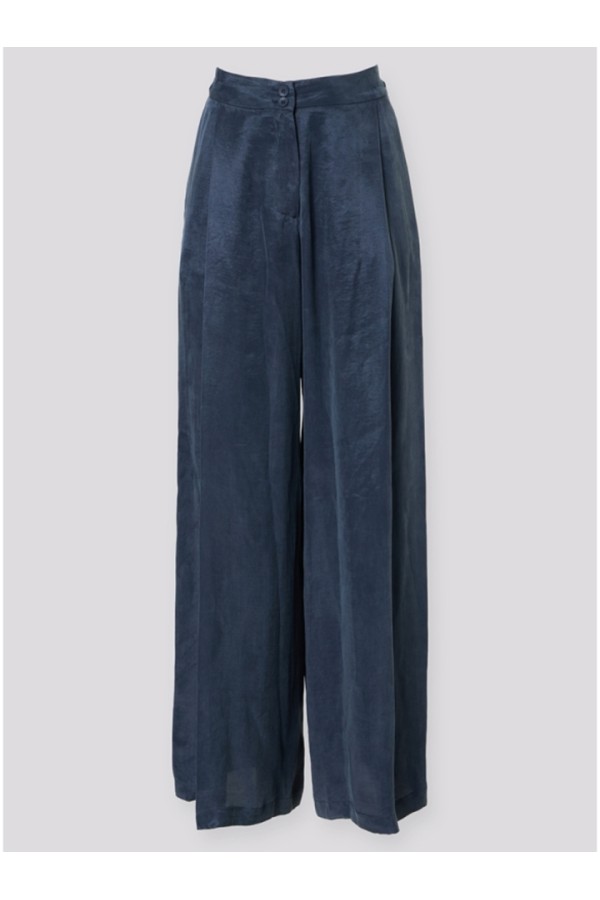 HIGH WAISTED PANTS BLUE