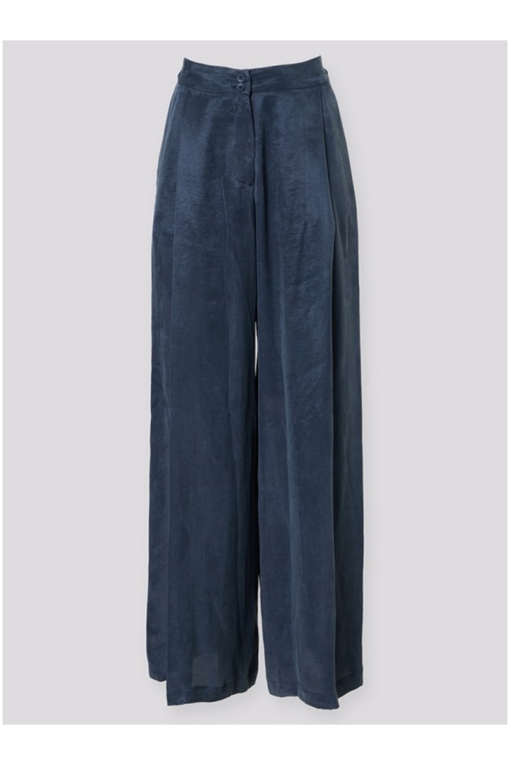 HIGH WAISTED PANTS BLUE
