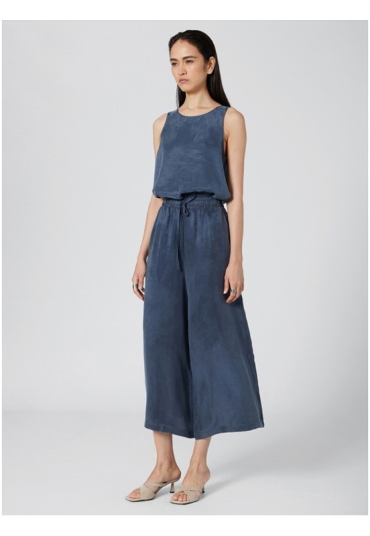 CROPPED PANTS BLUE