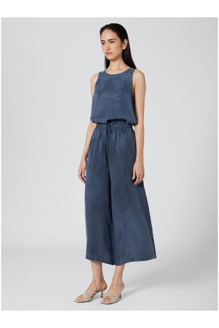 CROPPED PANTS BLUE