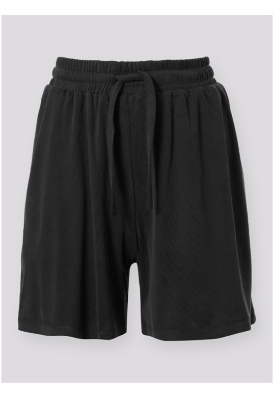 RIB SHORTS BLACK