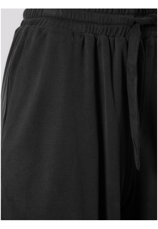 RIB SHORTS BLACK