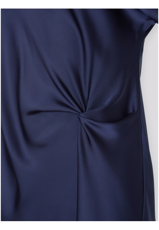 SATIN  DRESS BLUE