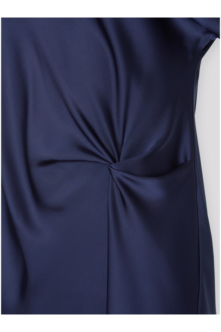 SATIN  DRESS BLUE