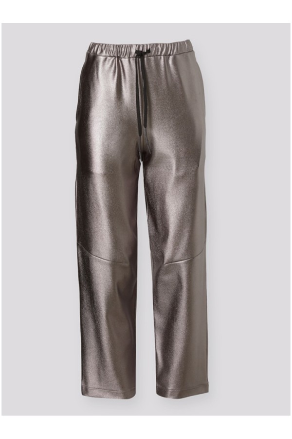 CROPPED PANTS SILVER